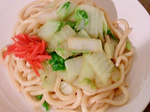 白菜の焼きうどん